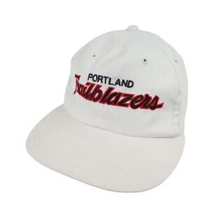 VTG Sport Specialties Portland Trailblazers Twill Script Spellout Snapback Hat